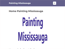 Tablet Screenshot of paintingmississauga.com